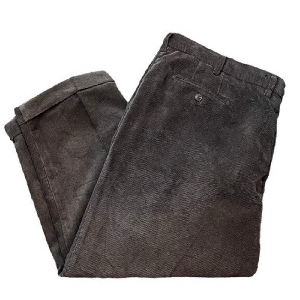 Peter Millar Nanoluxe Brown Corduroy Pants Slacks Size 46 Men's‎